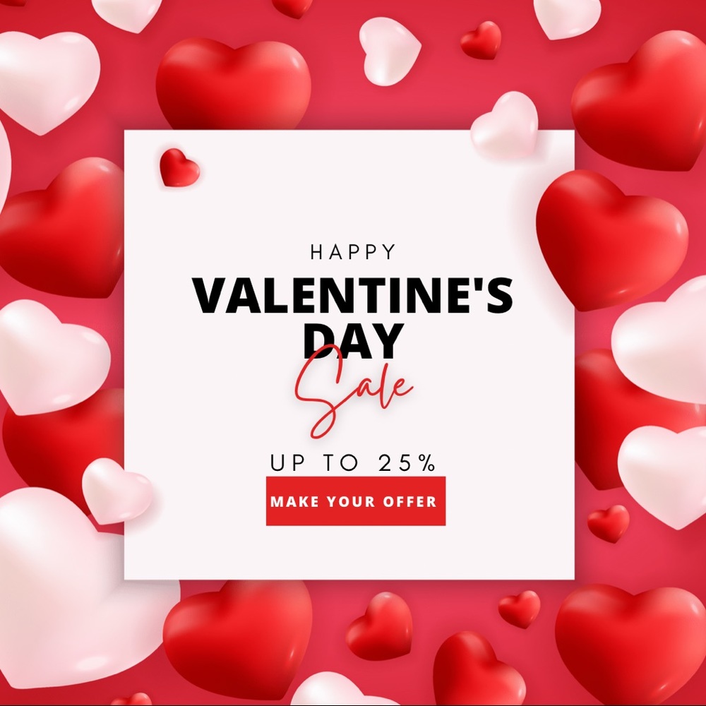 Just for today!! You get 25% off on every item you purchase from my closet. 💝